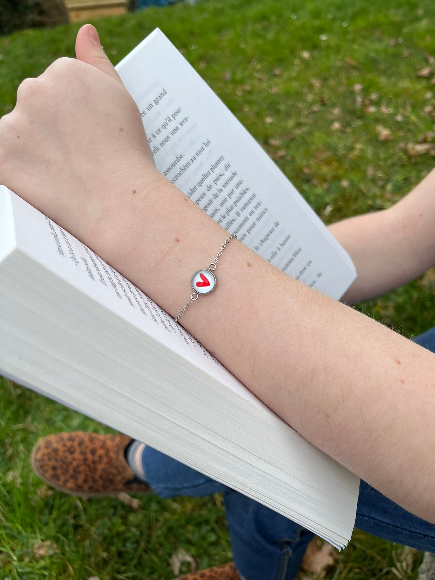 Bracelet Enfant acier inoxydable Dinosaure Vert/ You are dino-mite!