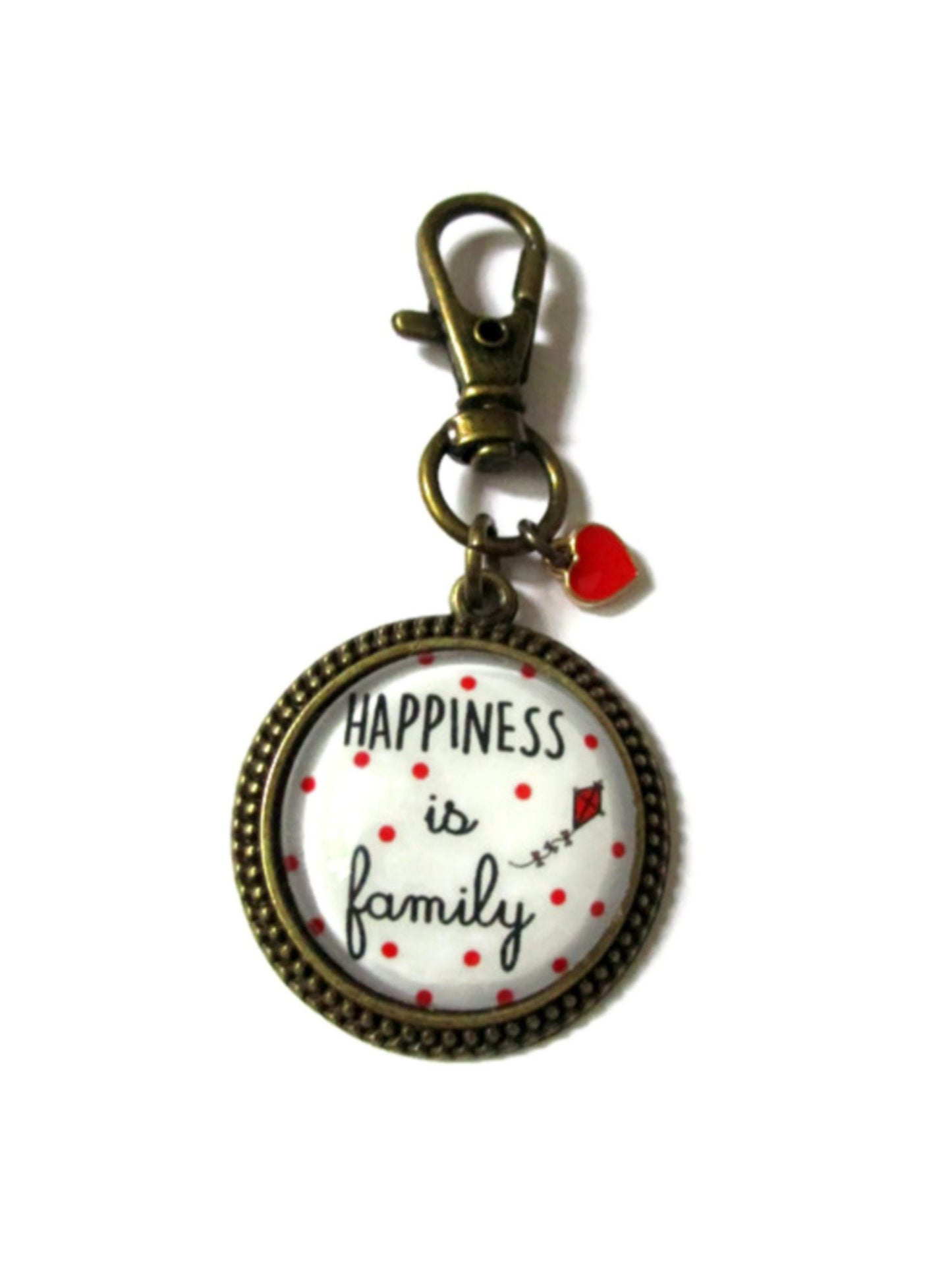 Porte Clé "Happiness is Family"