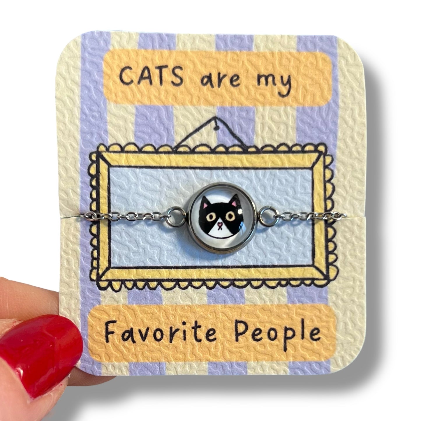 Bracelet Enfant Petit Chat / Cats are my favorite people!