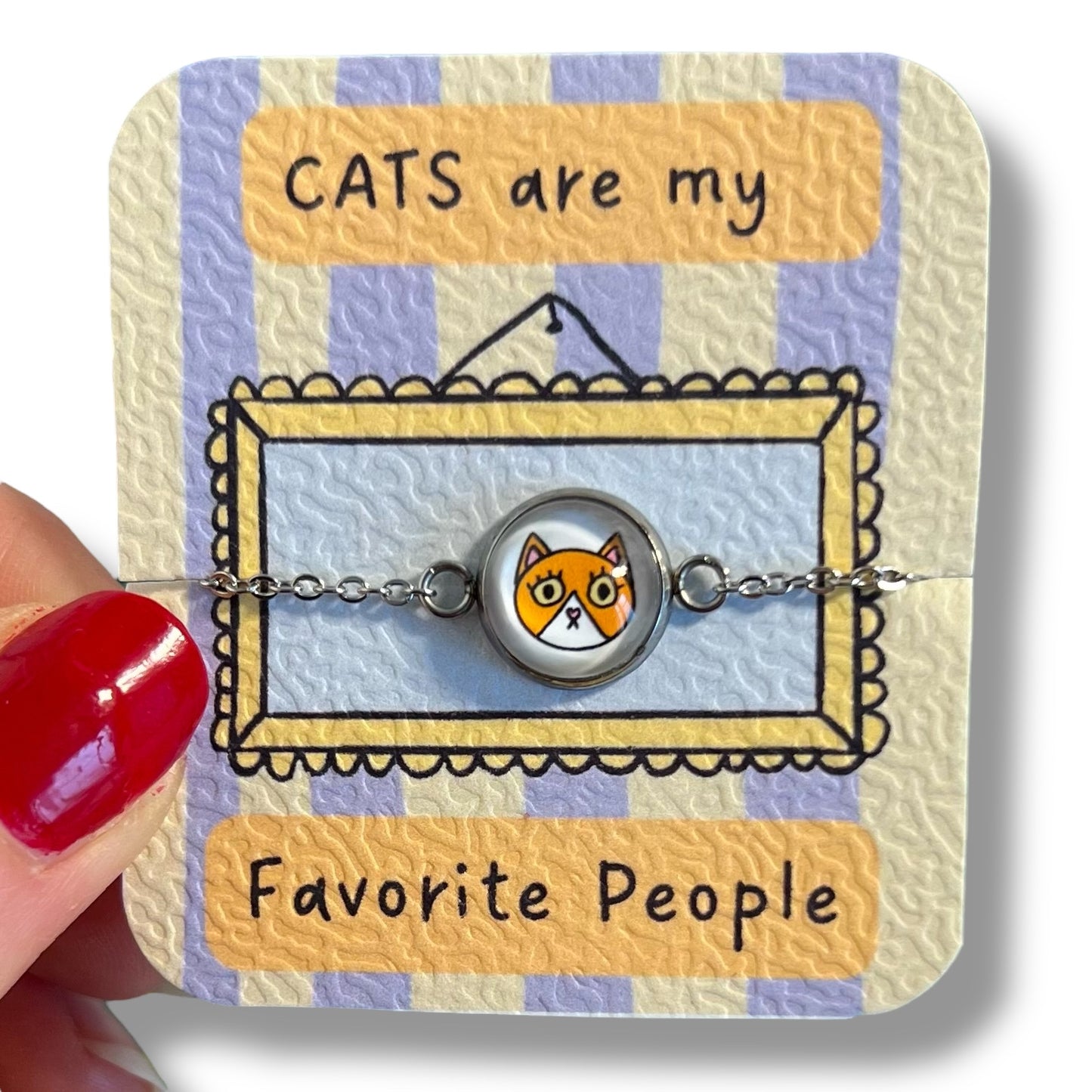 Bracelet Enfant Petit Chat / Cats are my favorite people!