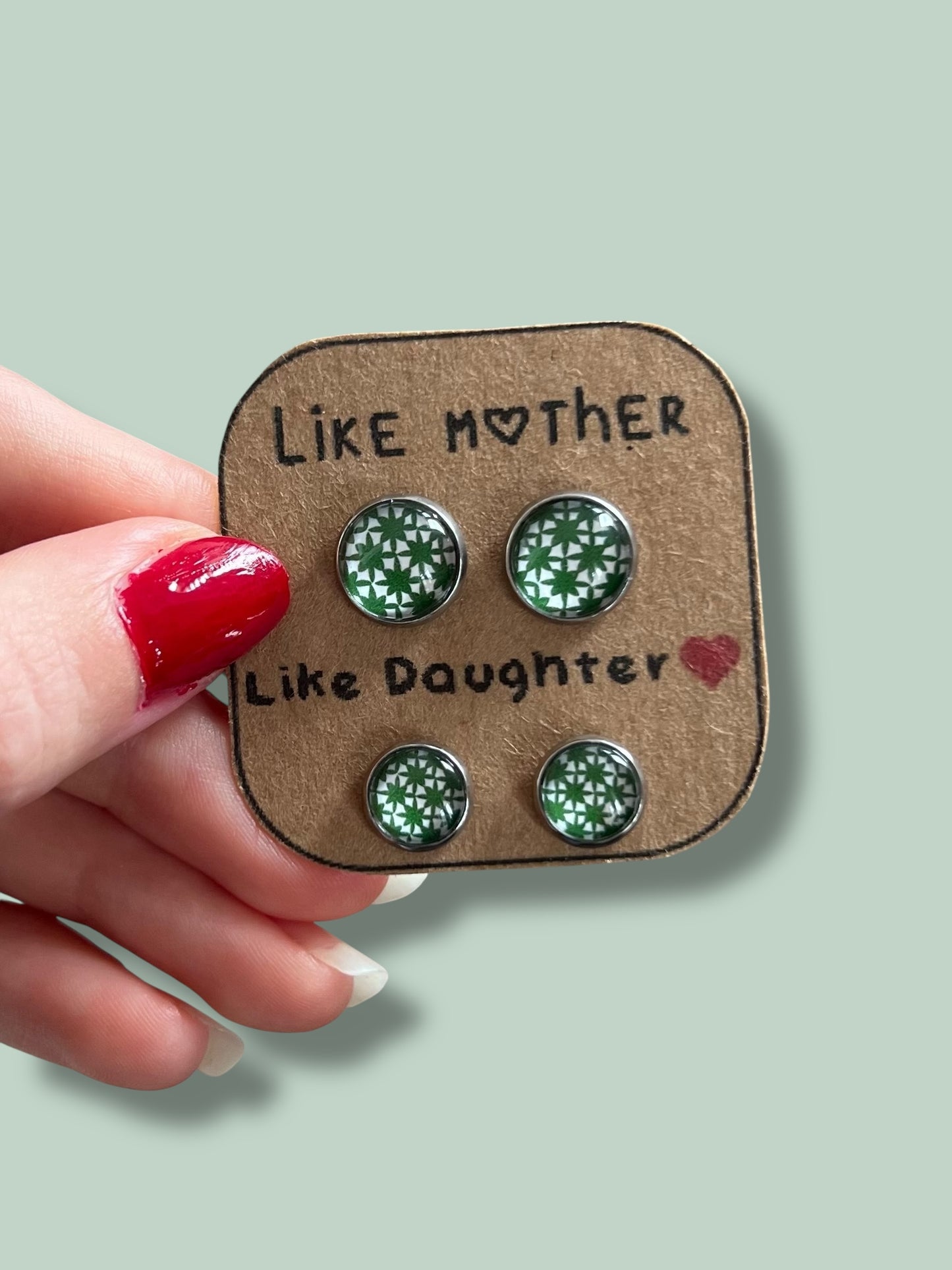 "Telle mère, Telle Fille!" Stud Earrings