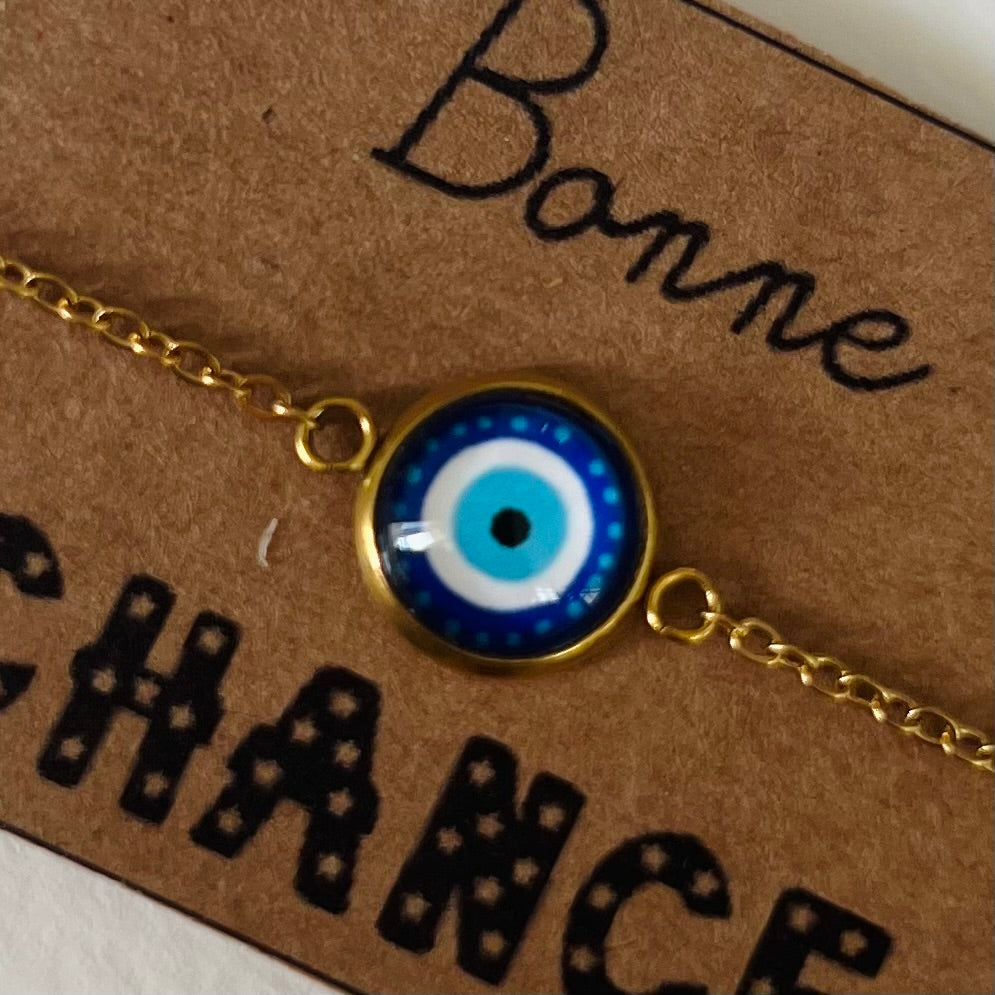 Blue Evil Eyes Bracelet