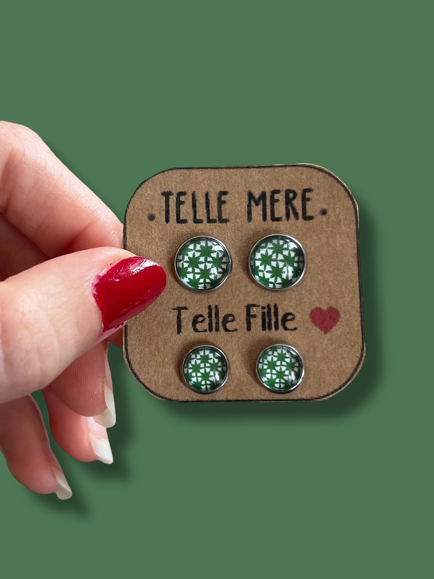 "Telle mère, Telle Fille!" Stud Earrings