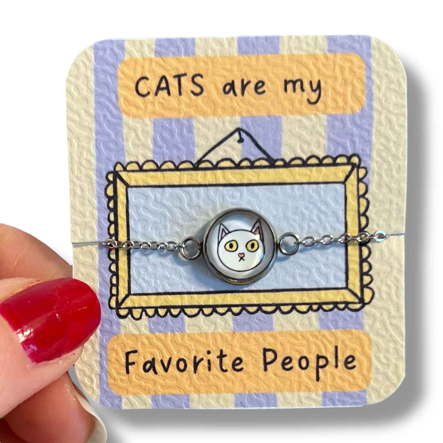 Bracelet Enfant Petit Chat / Cats are my favorite people!