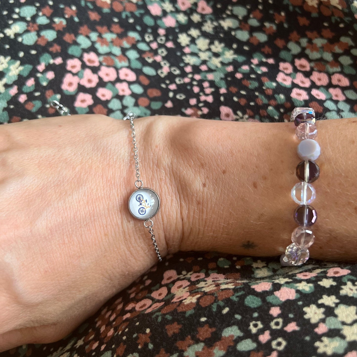 Bracelet Vélo finition dorée ou argentée