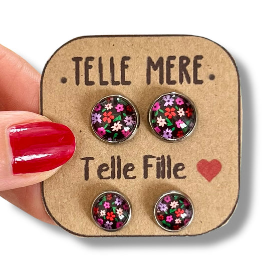 "Telle mère, Telle Fille!" Stud Earrings