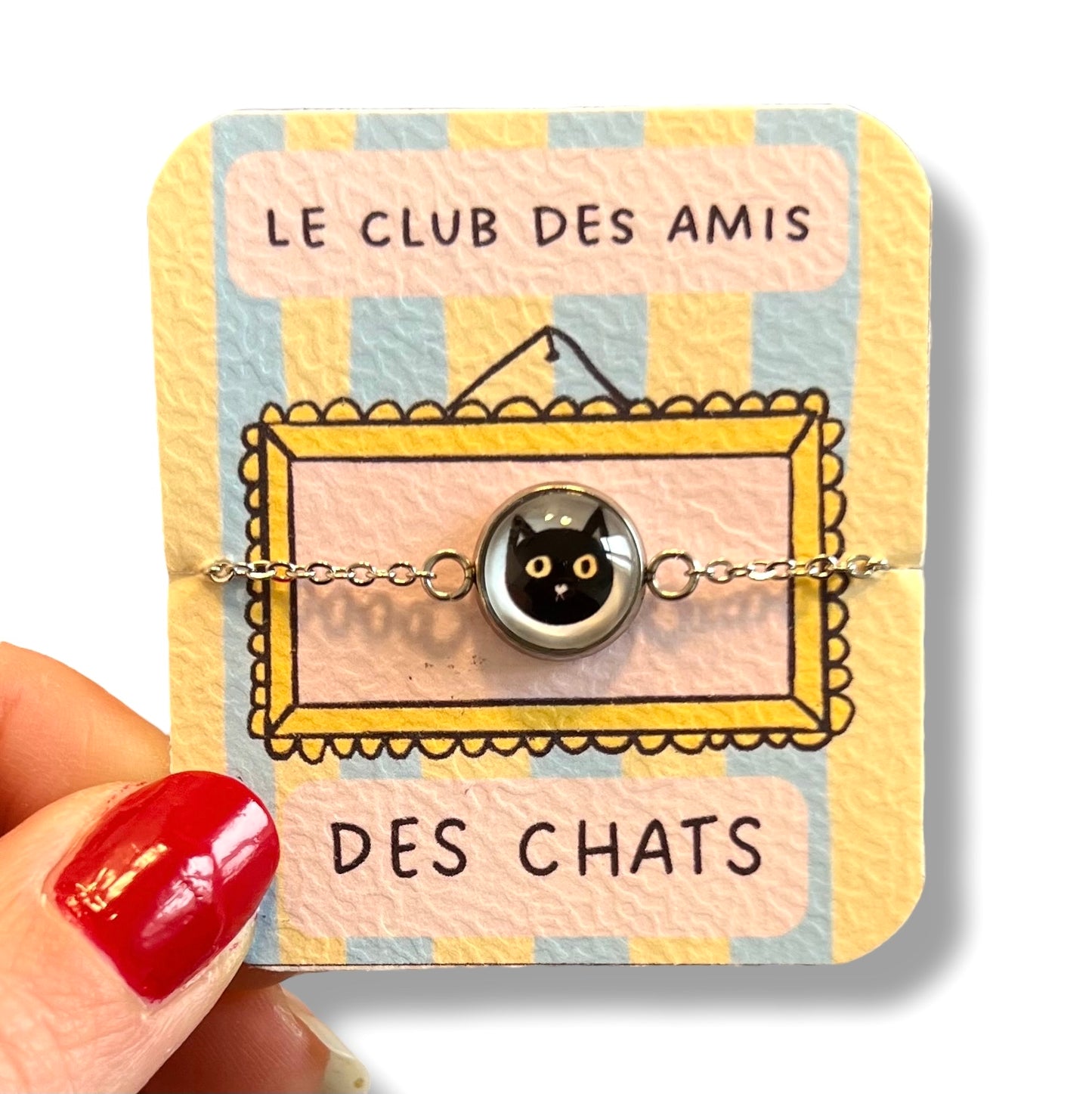 Cute Cats Bracelets for kids, golden or silver finish