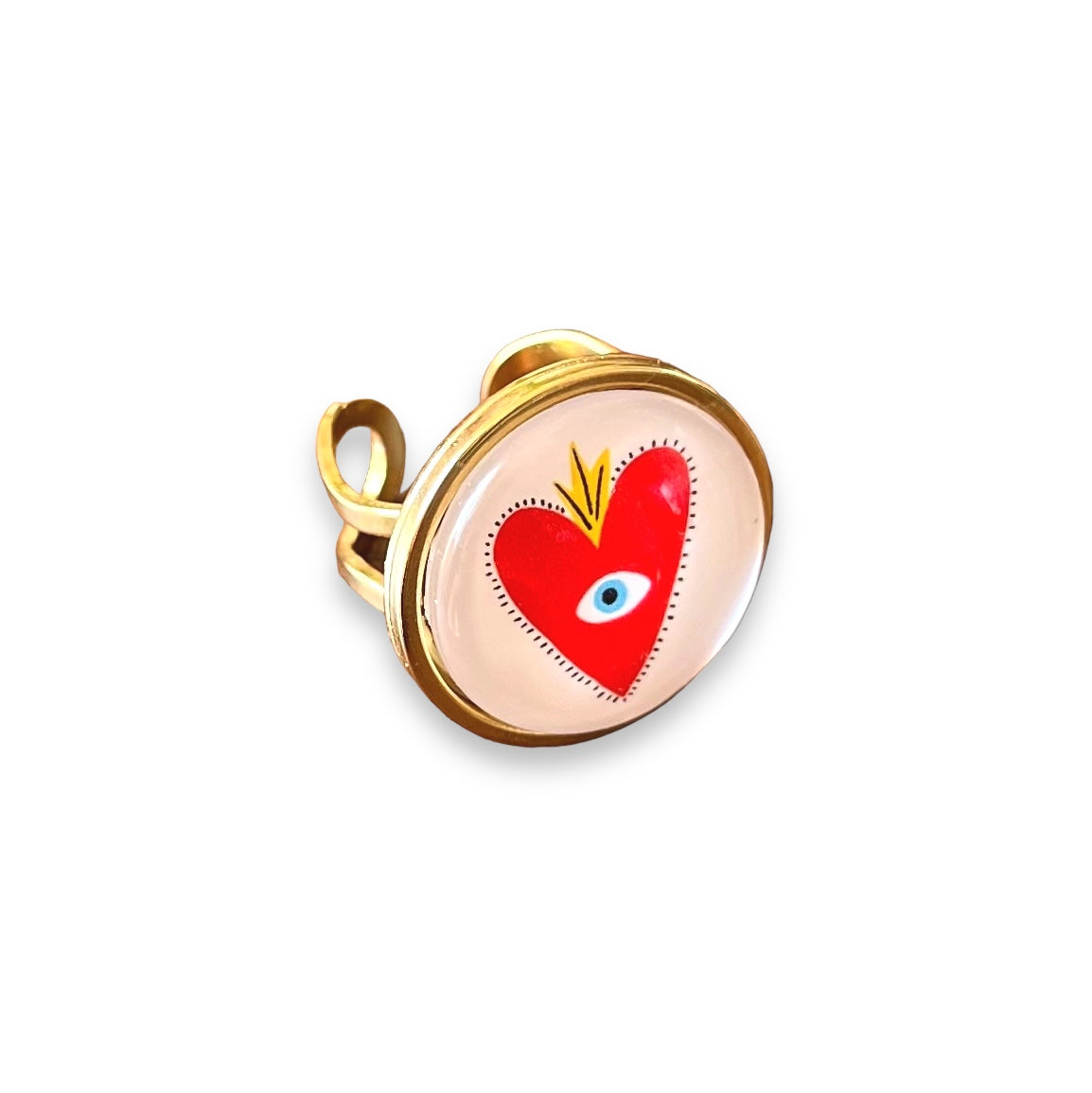 Pink and Red Hearts Ring