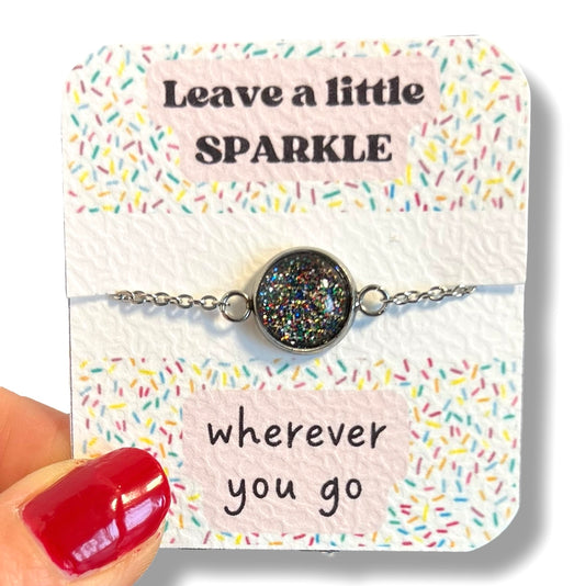 Child Rainbow glitters Bracelet/ Leave a little sparkle wherever you go!