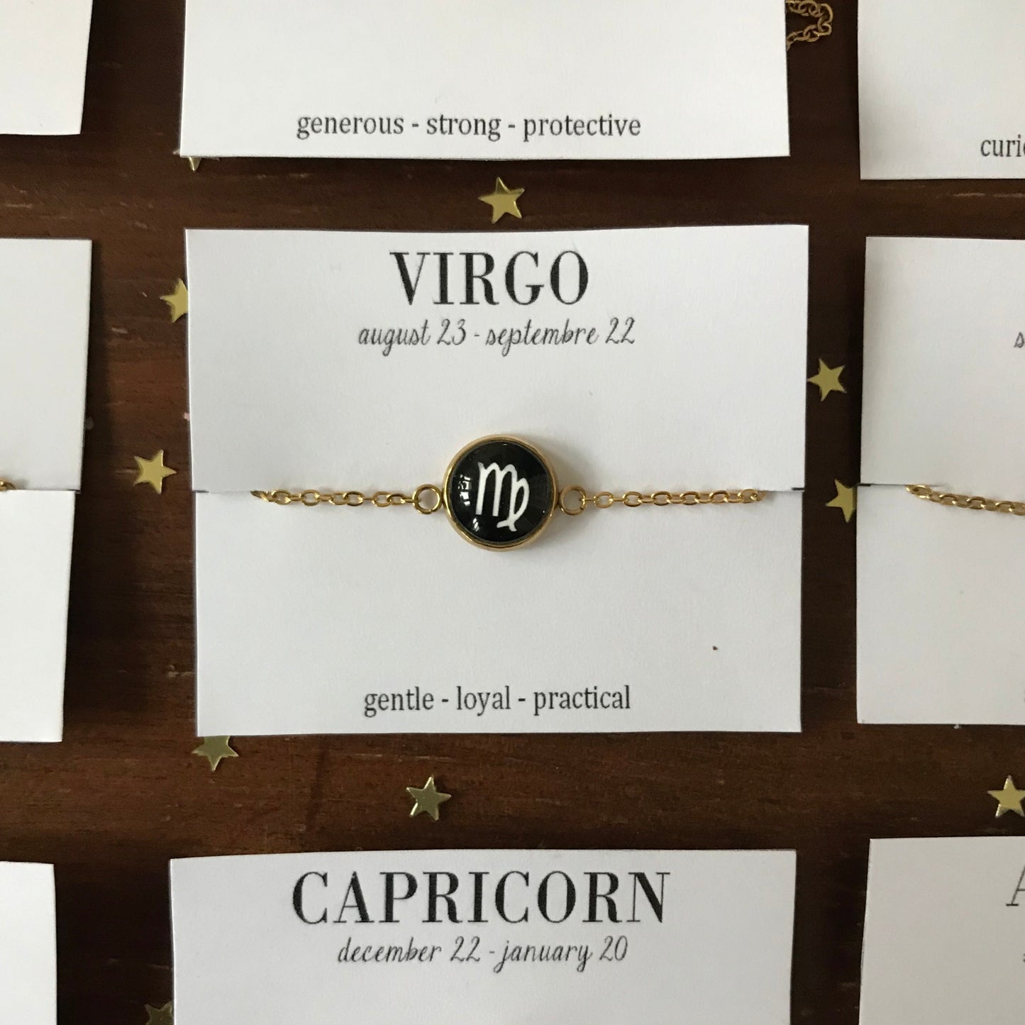 Zodiac Bracelet, Zodiac Birthday Gift