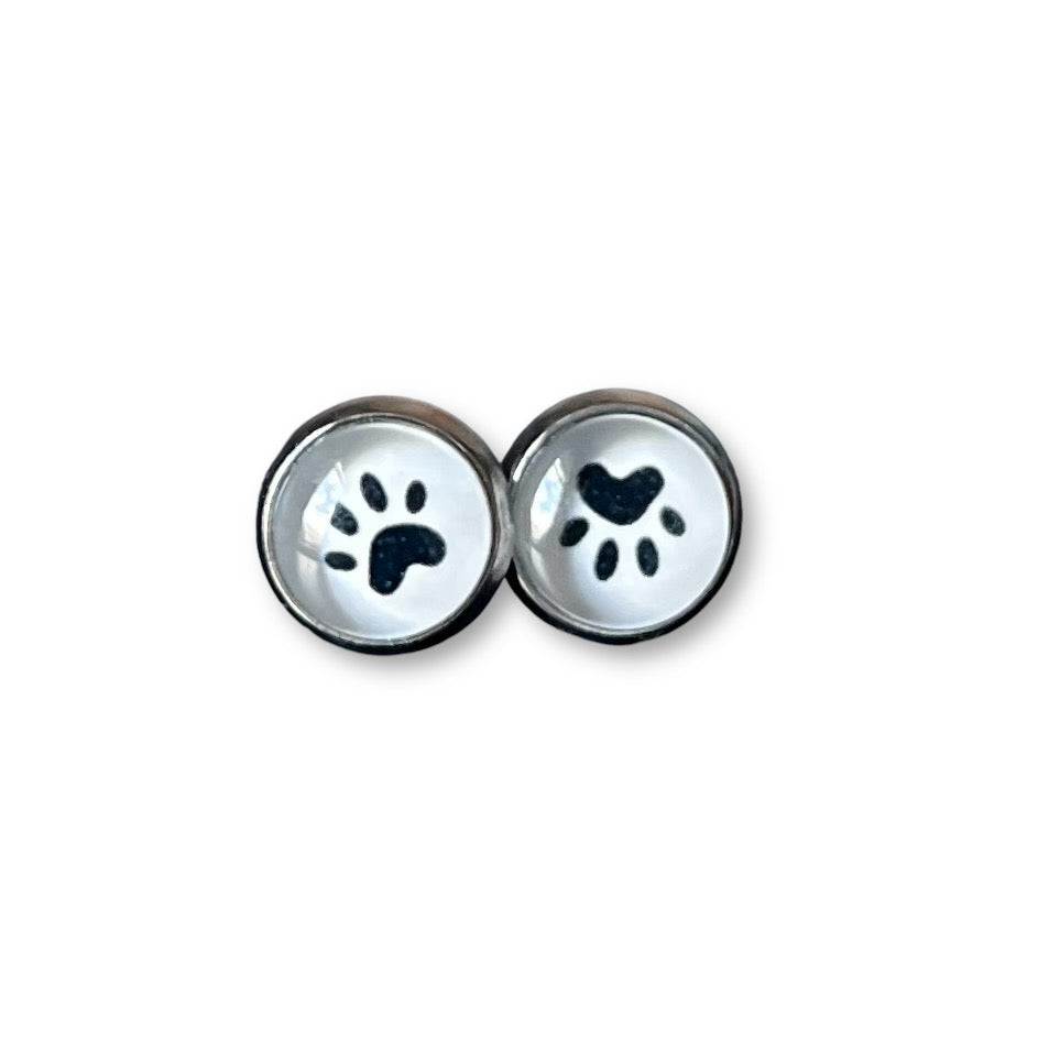 Paw Prints Kids Stud Earrings