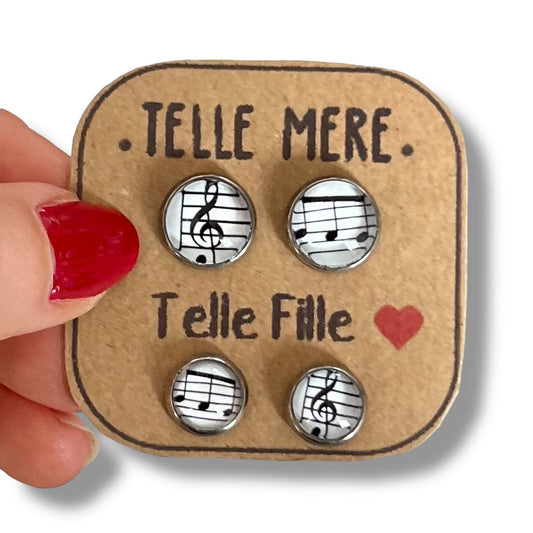 "Telle mère, Telle Fille!" Stud Earrings