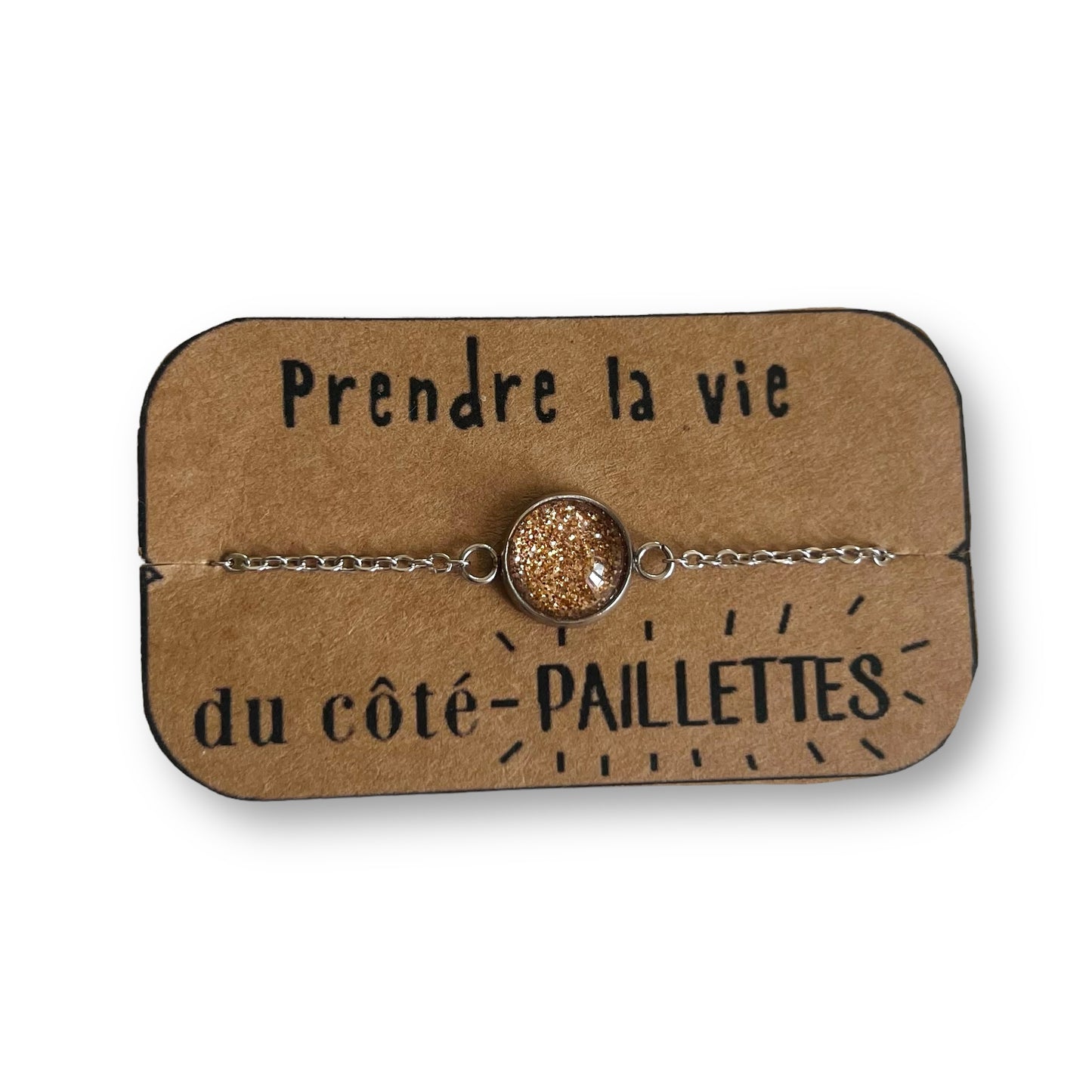 Golden Glitter Bracelet / Prendre la vie du côté paillettes