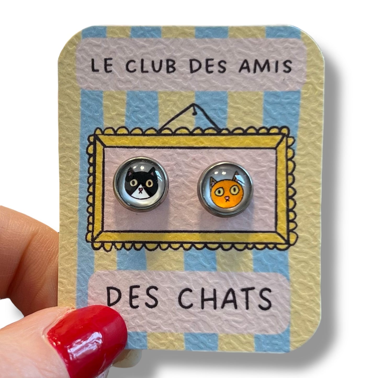 Puces d'Oreilles enfant Chats Dépareillés / Le club des amis des chats