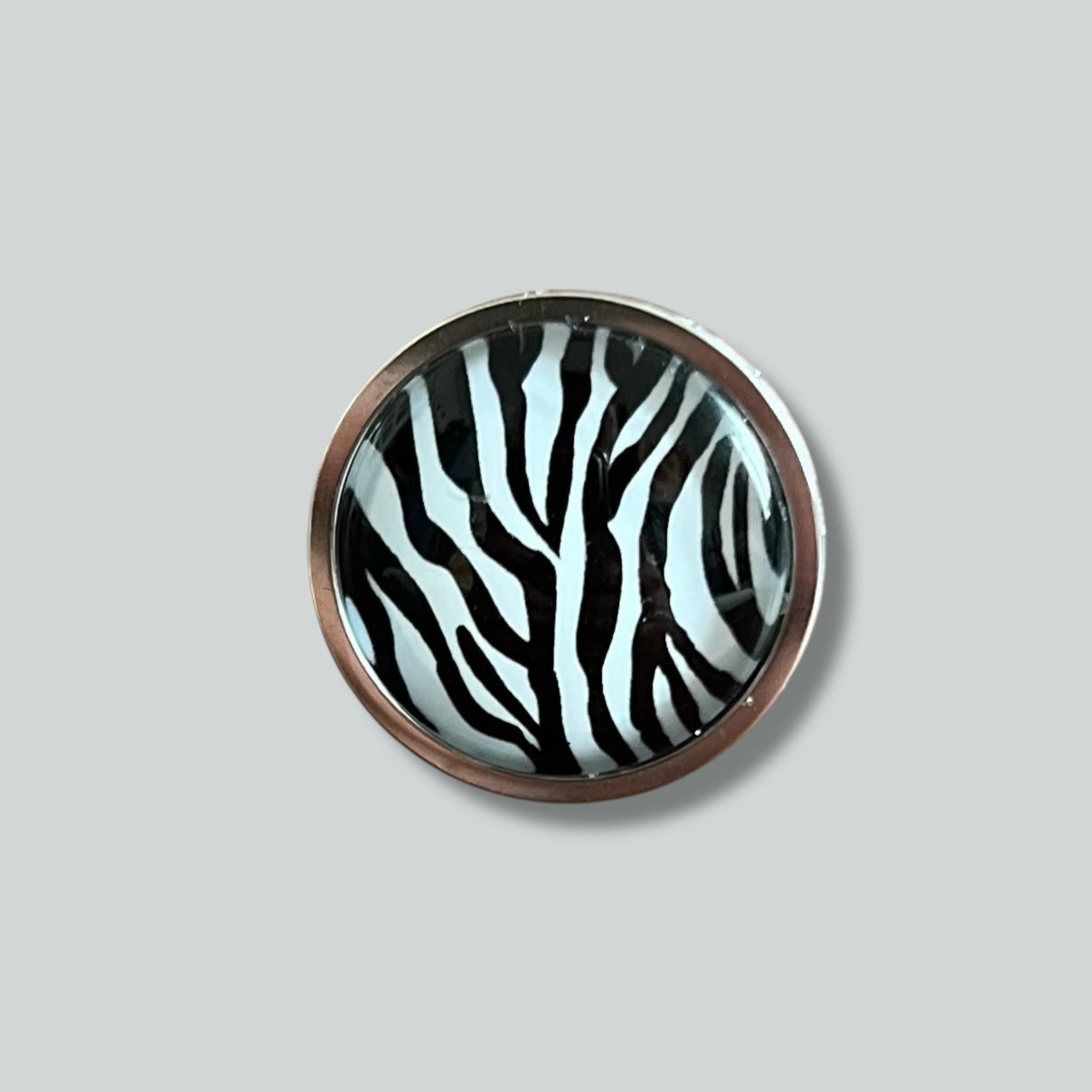 Zebra print Ring, golden or silver finish