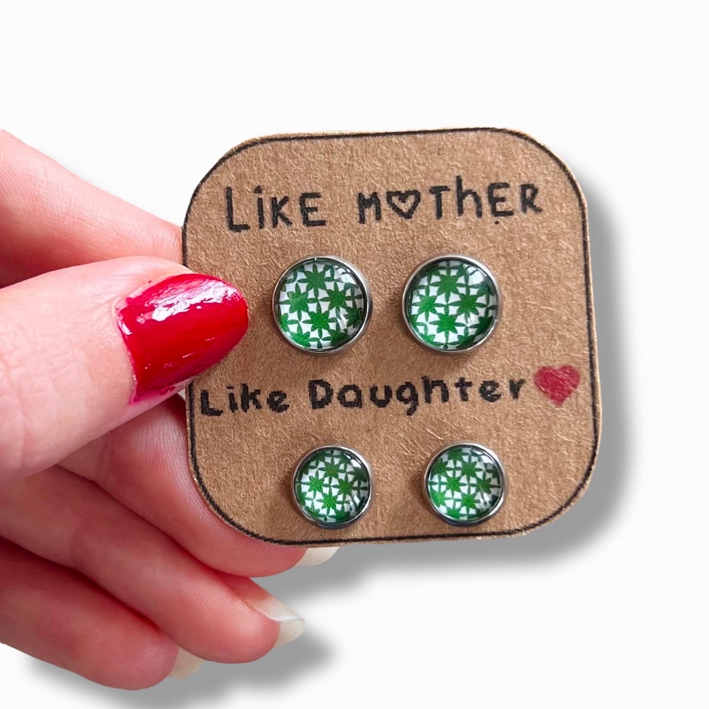 "Telle mère, Telle Fille!" Stud Earrings