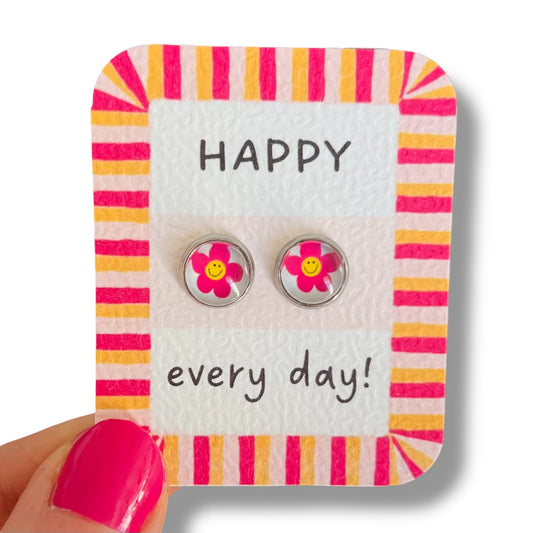 Flower girl Smiley Earrings