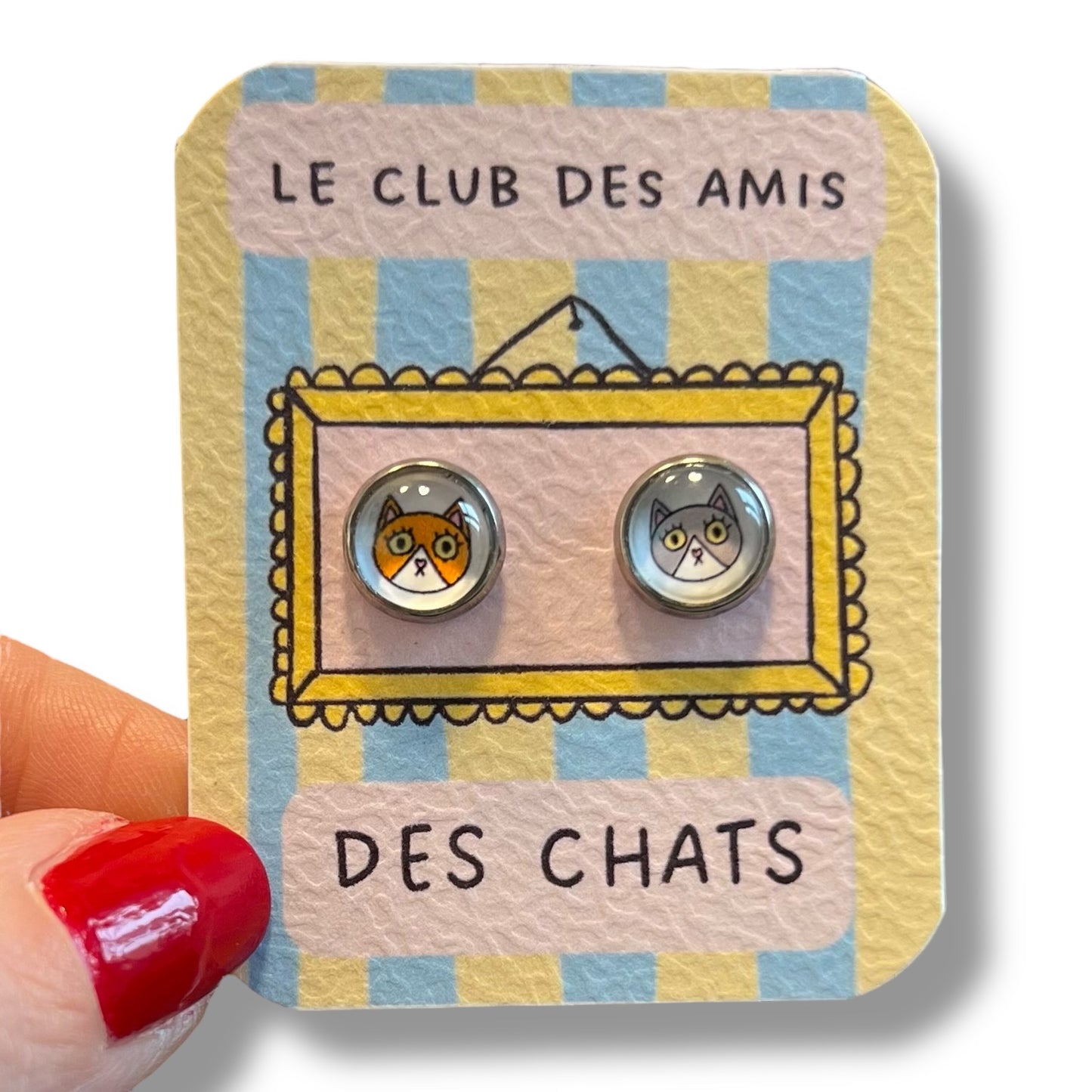 Puces d'Oreilles enfant Chats Dépareillés / Le club des amis des chats