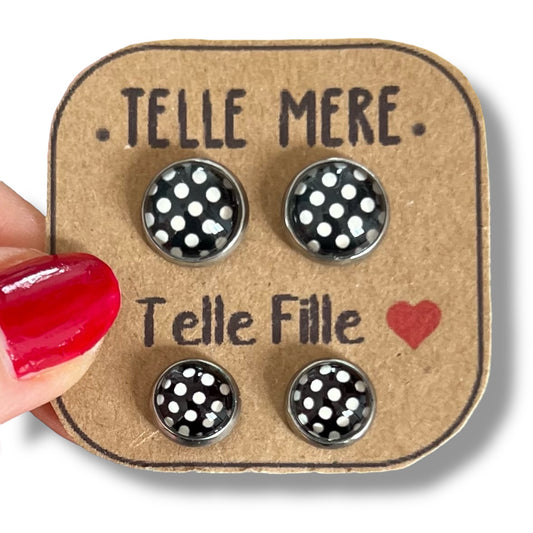 "Telle mère, Telle Fille!" Stud Earrings