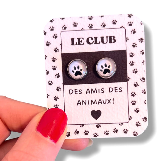 Paw Prints Kids Stud Earrings