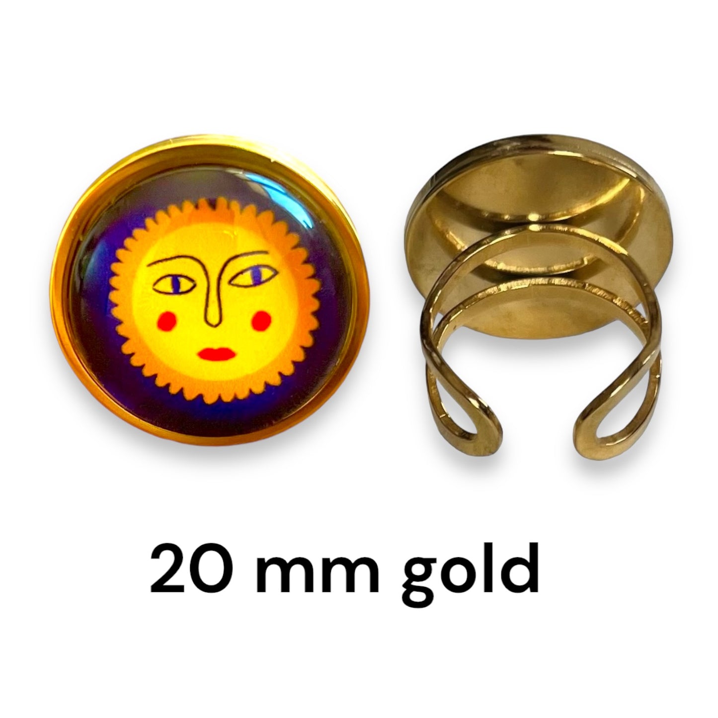 Sun Face Ring