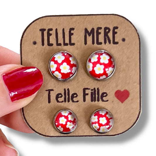 "Telle mère, Telle Fille!" Stud Earrings