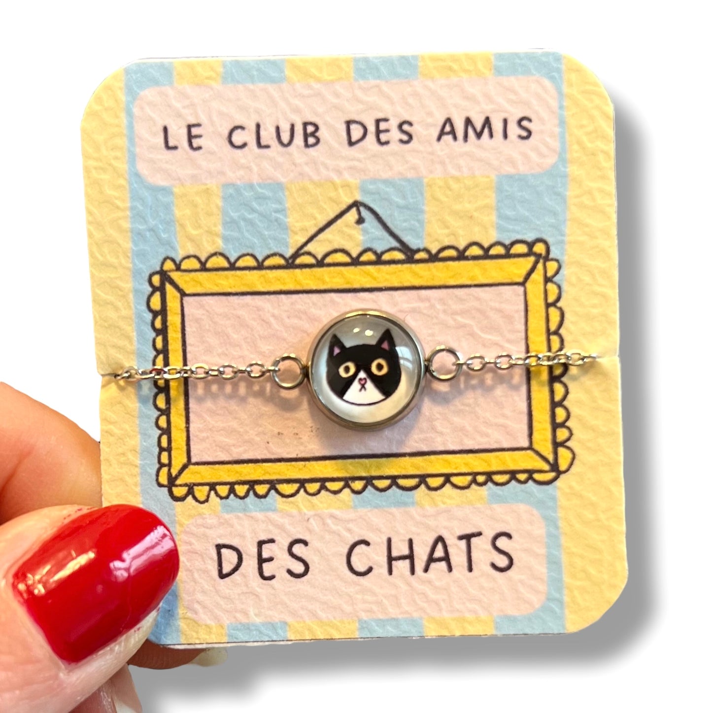 Cute Cats Bracelets for kids, golden or silver finish