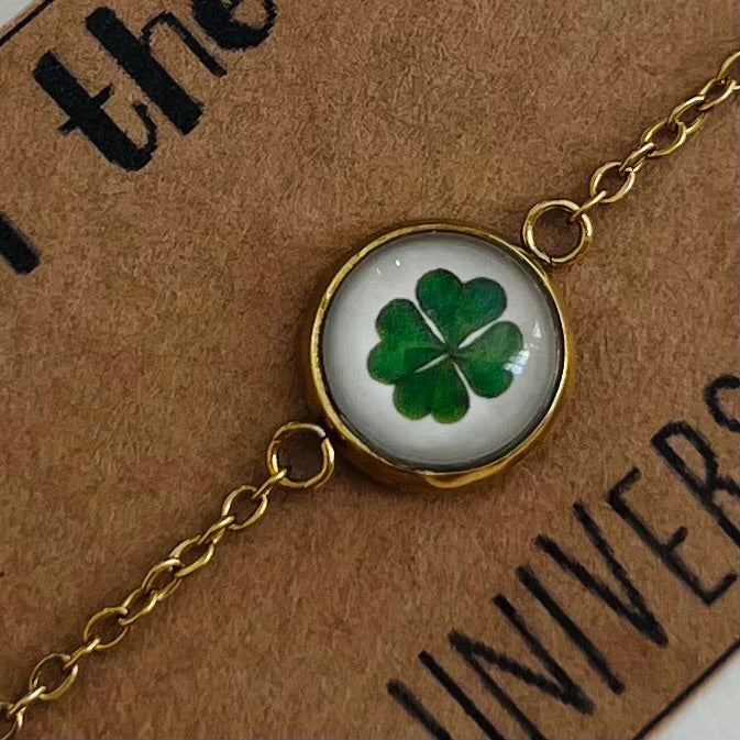 Four leaf clover bracelet