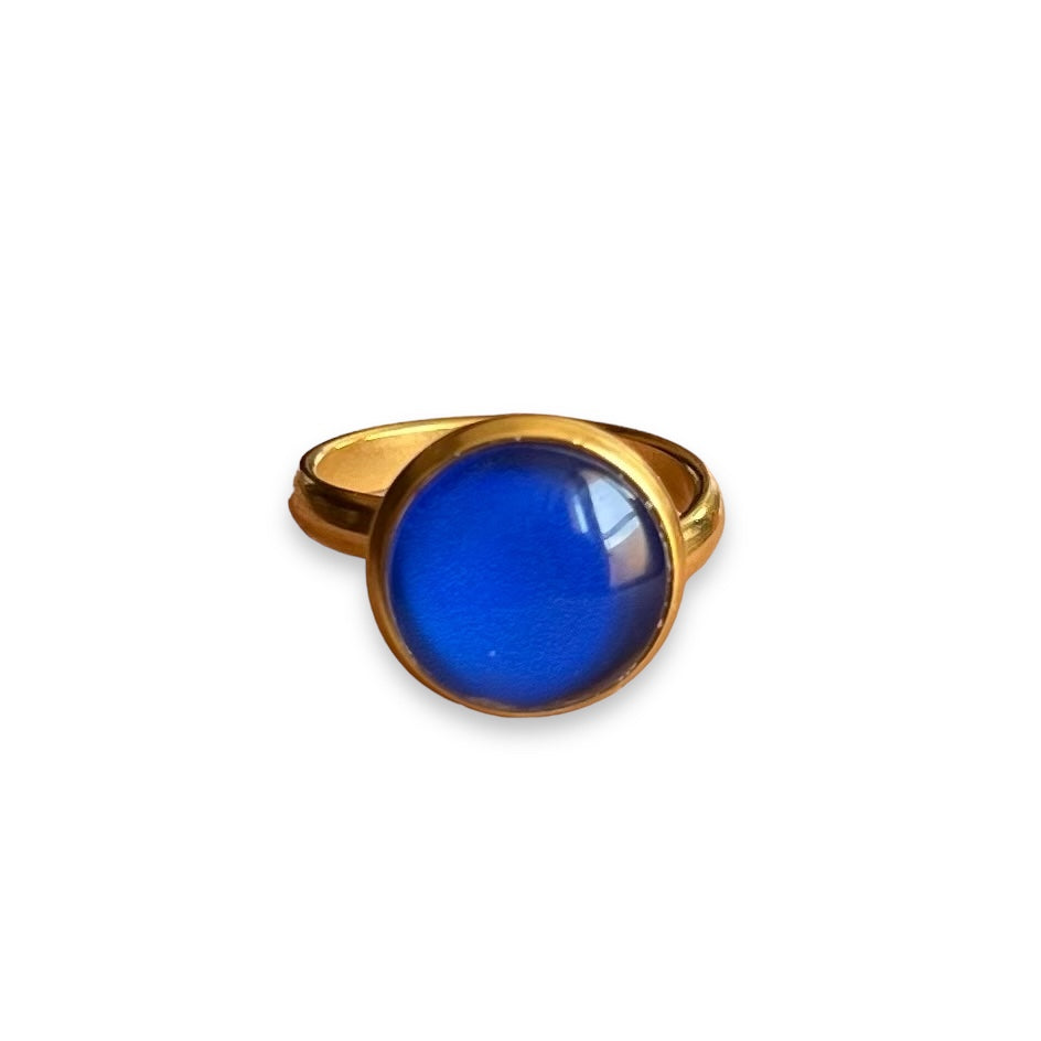 Petite Bague bleu électrique