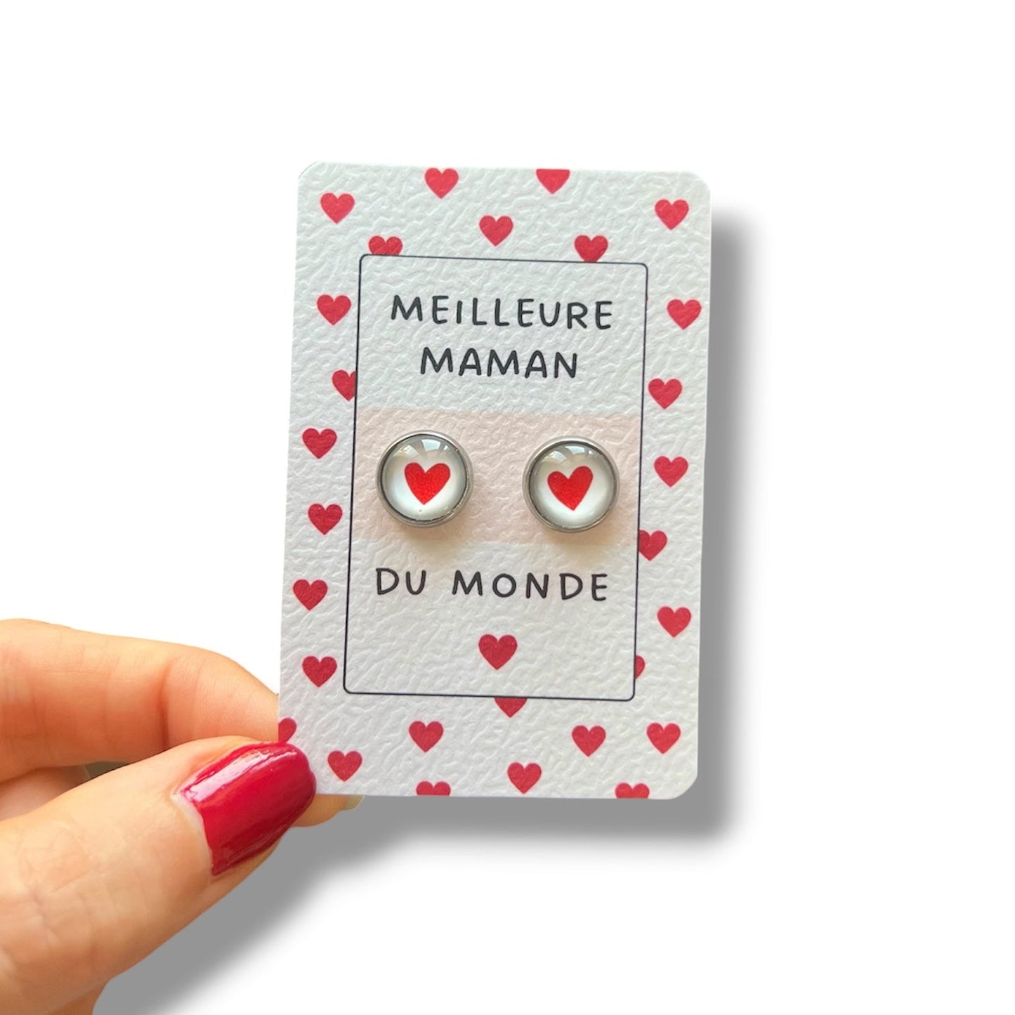 Puces d'Oreilles "Meilleure Maman du Monde"