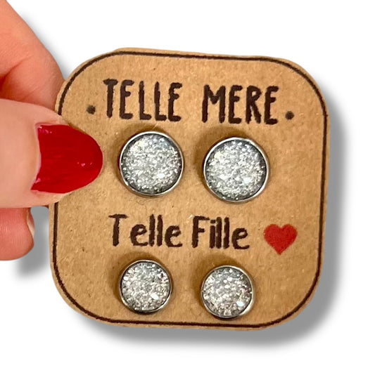 "Telle mère, Telle Fille!" Stud Earrings