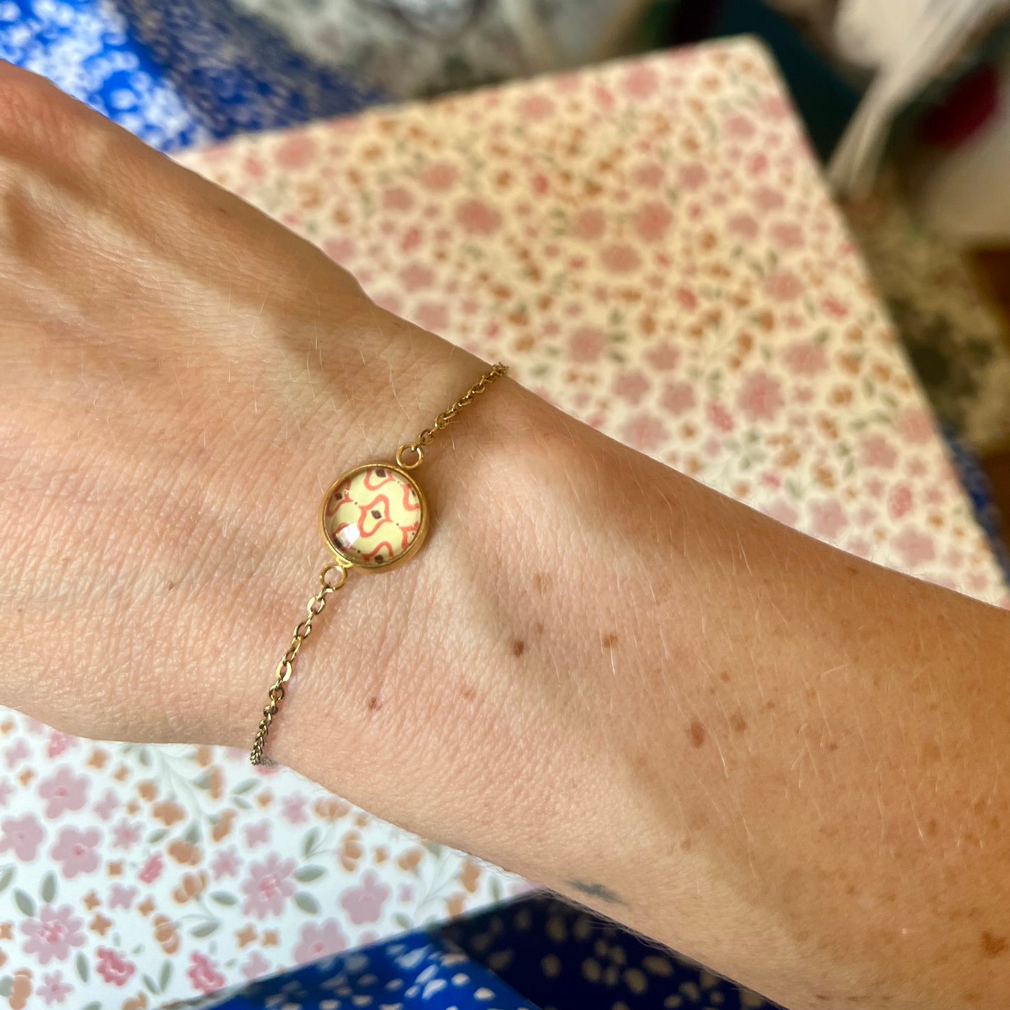 Bracelet Acier Inoxydable Motif géométrique rétro