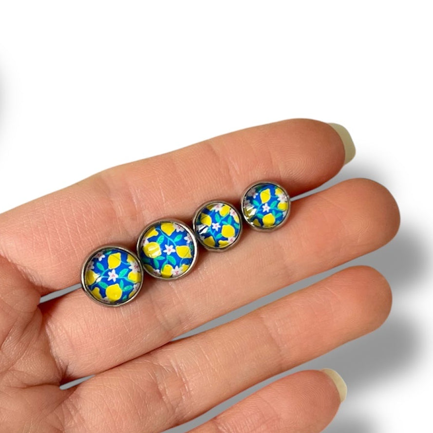 Puces d'Oreilles Mère/Fille Citrons