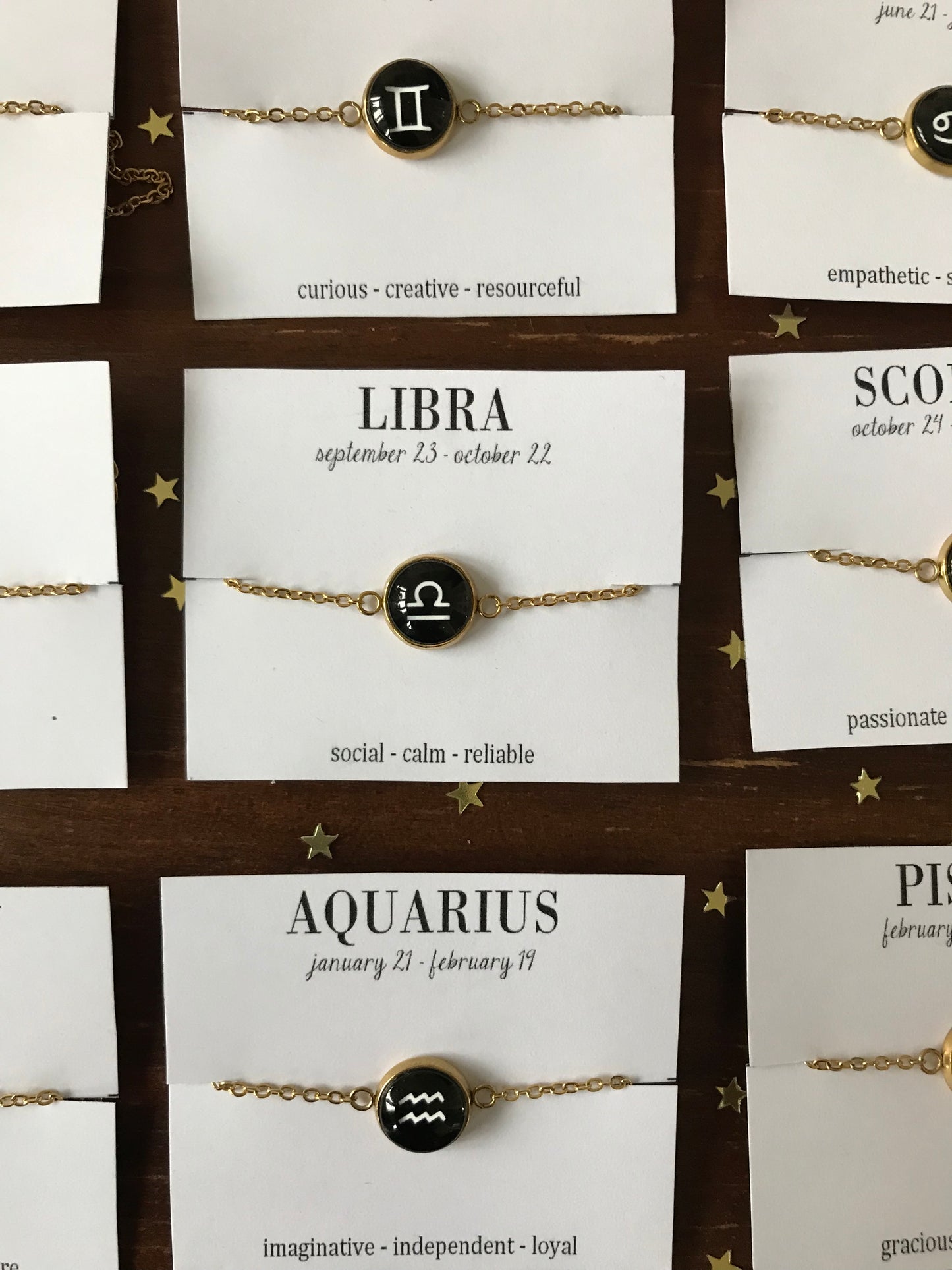 Zodiac Bracelet, Zodiac Birthday Gift