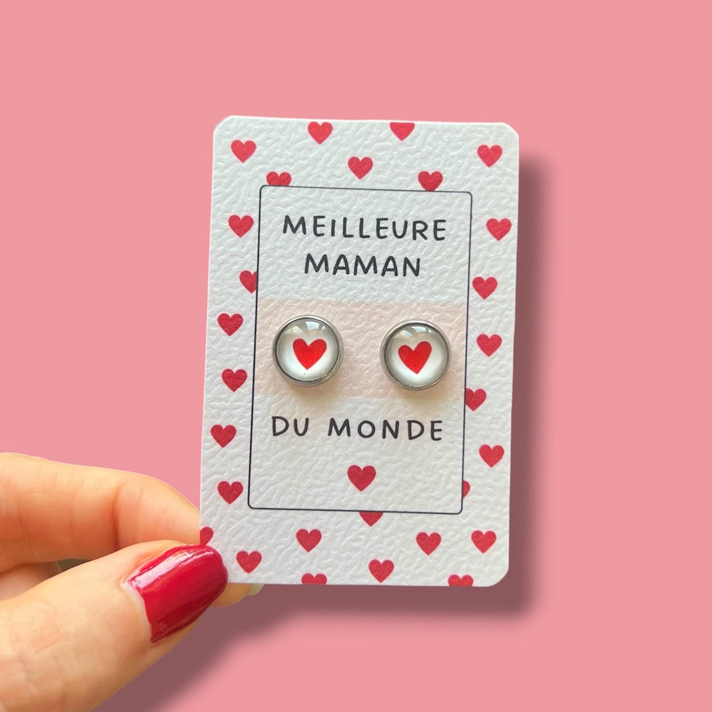 Puces d'Oreilles "Meilleure Maman du Monde"