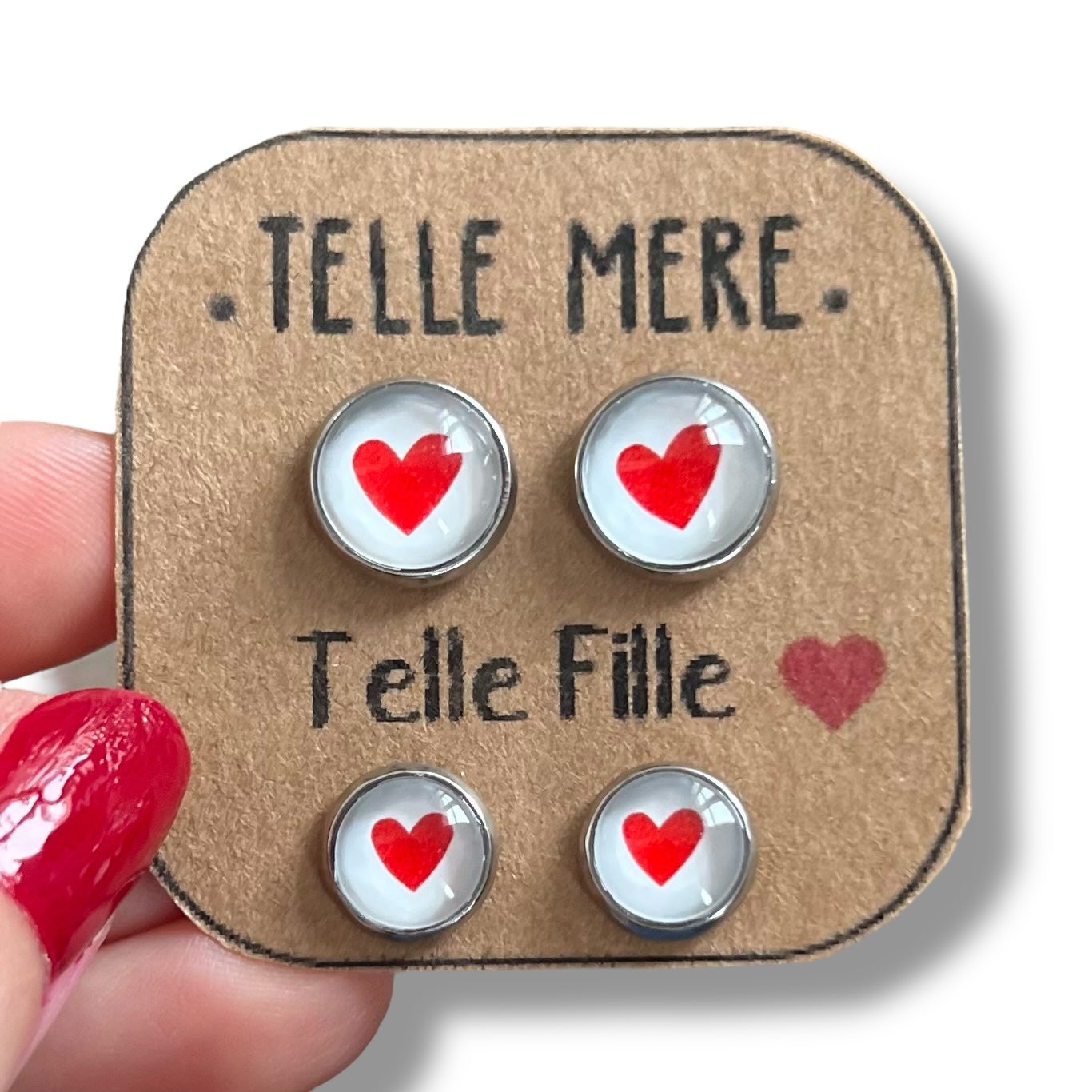"Telle mère, Telle Fille!" Stud Earrings