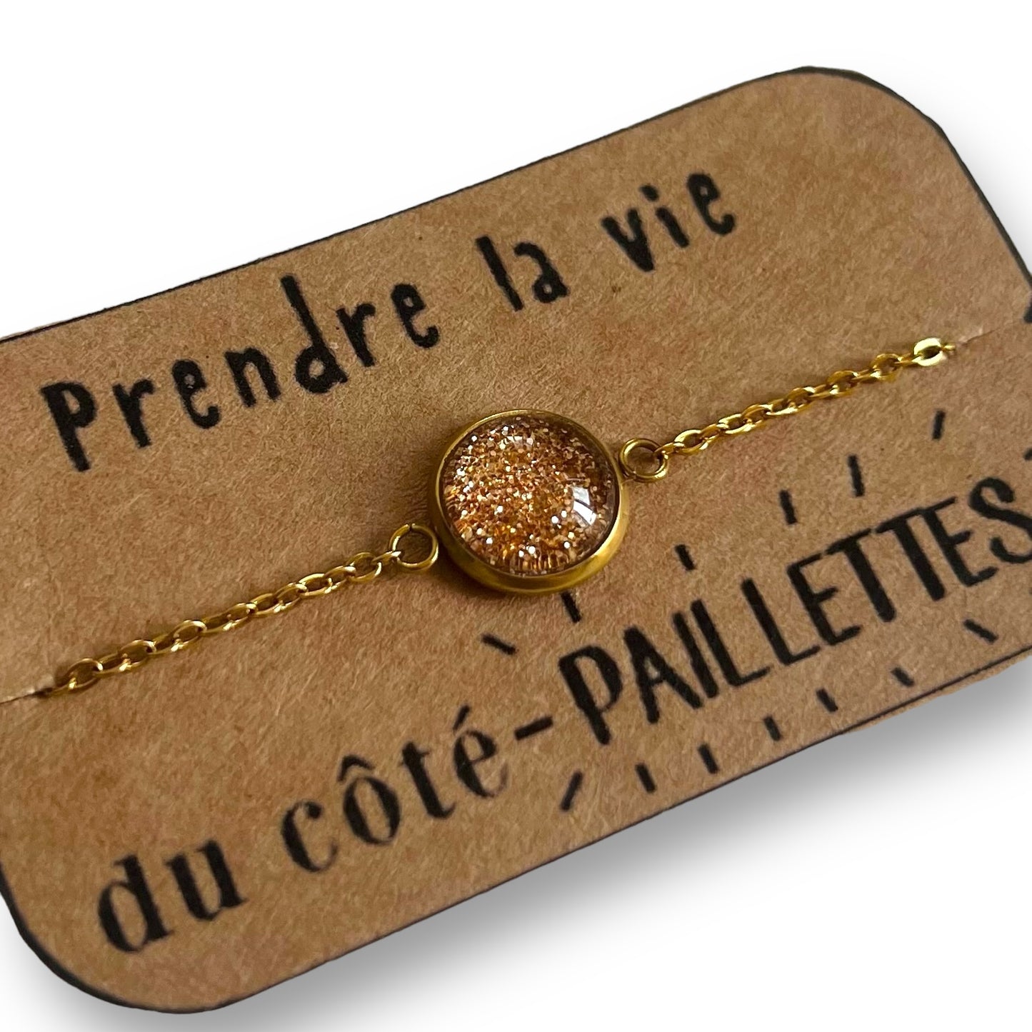 Golden Glitter Bracelet / Prendre la vie du côté paillettes