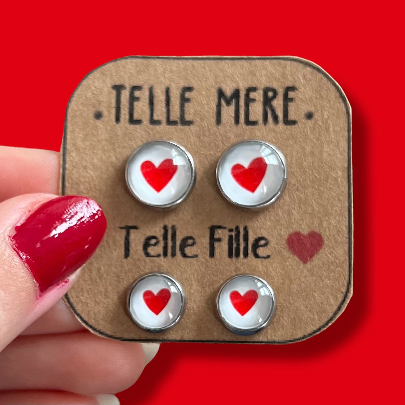 "Telle mère, Telle Fille!" Stud Earrings