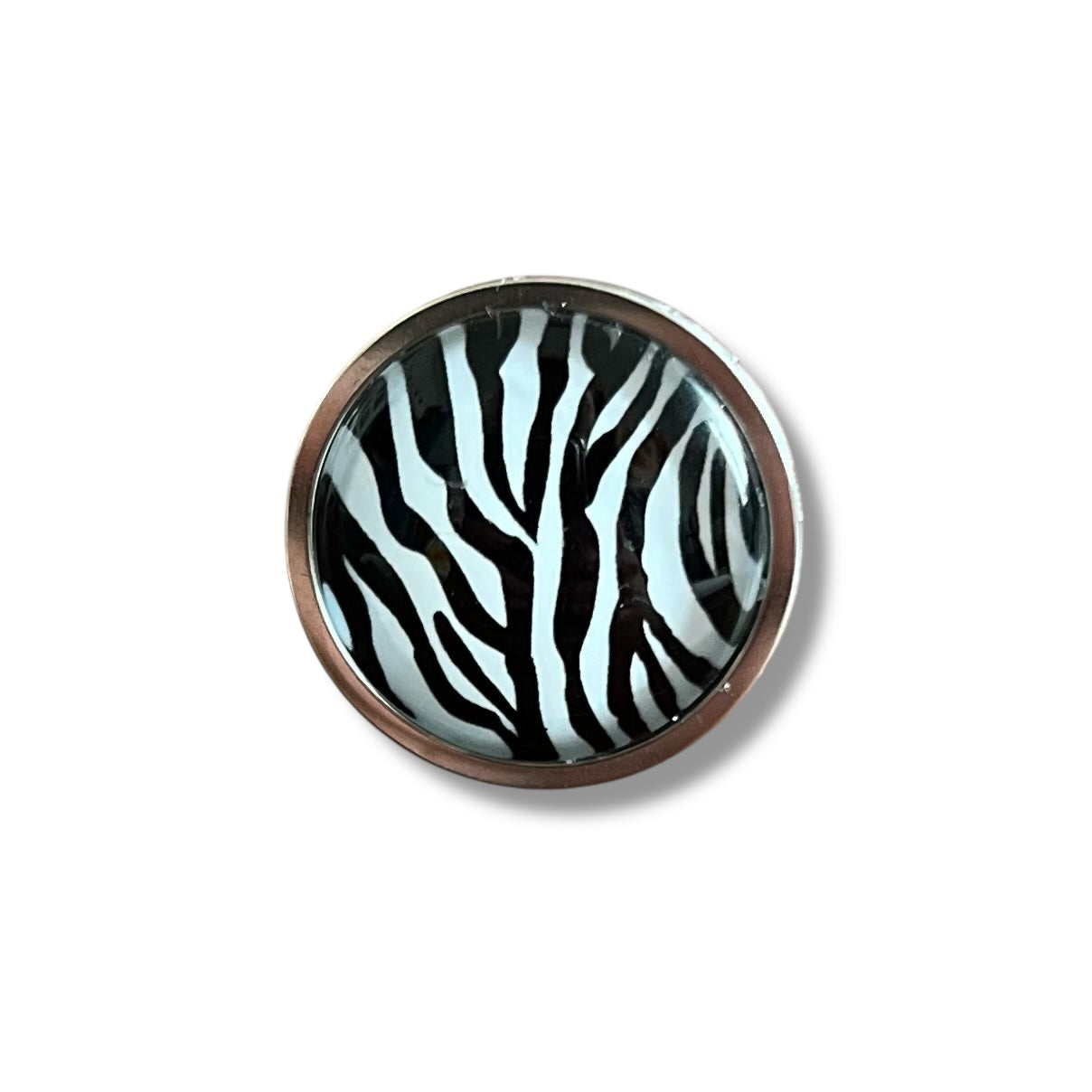 Zebra print Ring, golden or silver finish