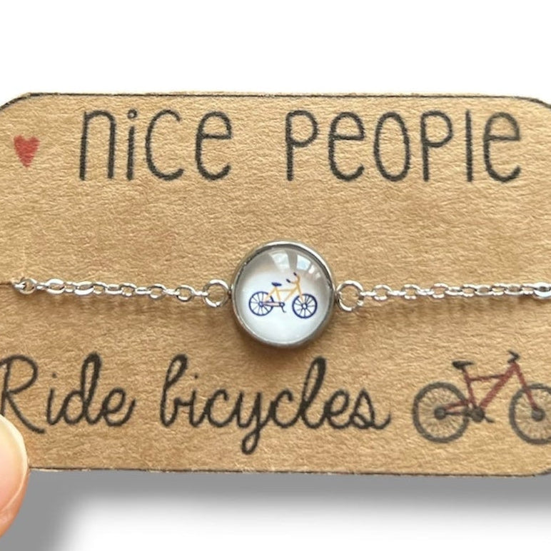 Bracelet Vélo finition dorée ou argentée
