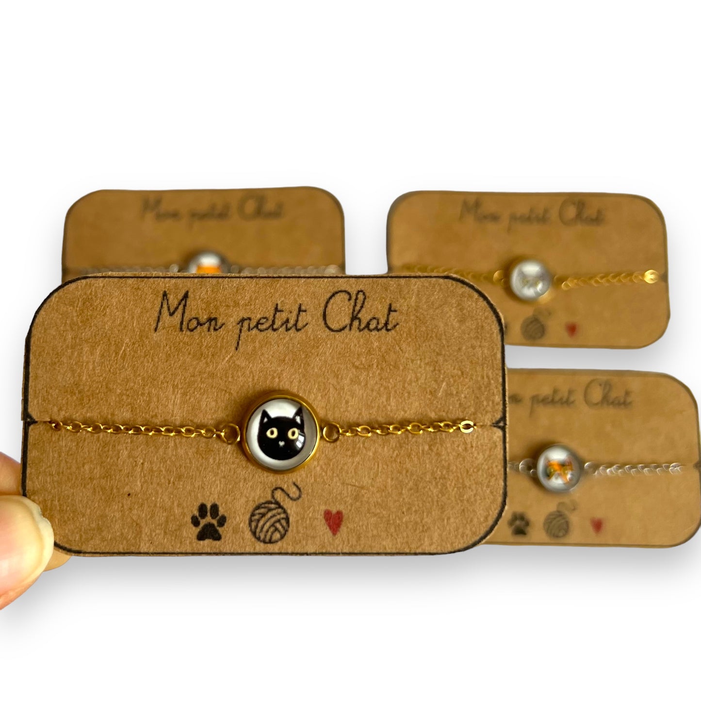 Bracelet Acier Inoxydable Petits Chats