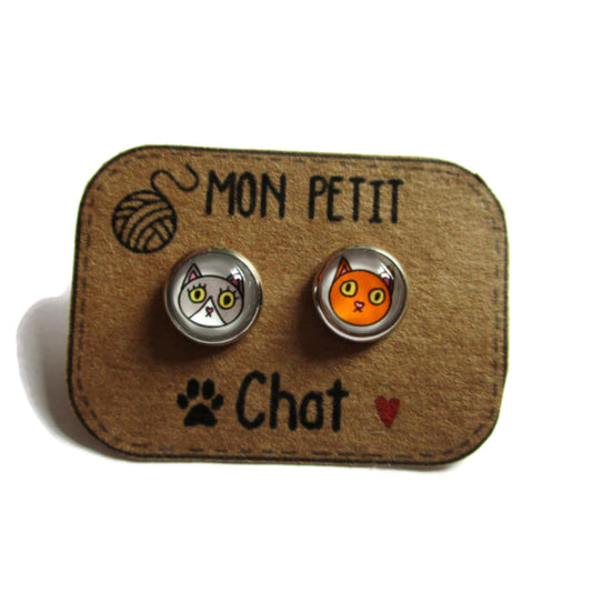 Puces d'Oreilles Enfant "Mon Petit Chat"