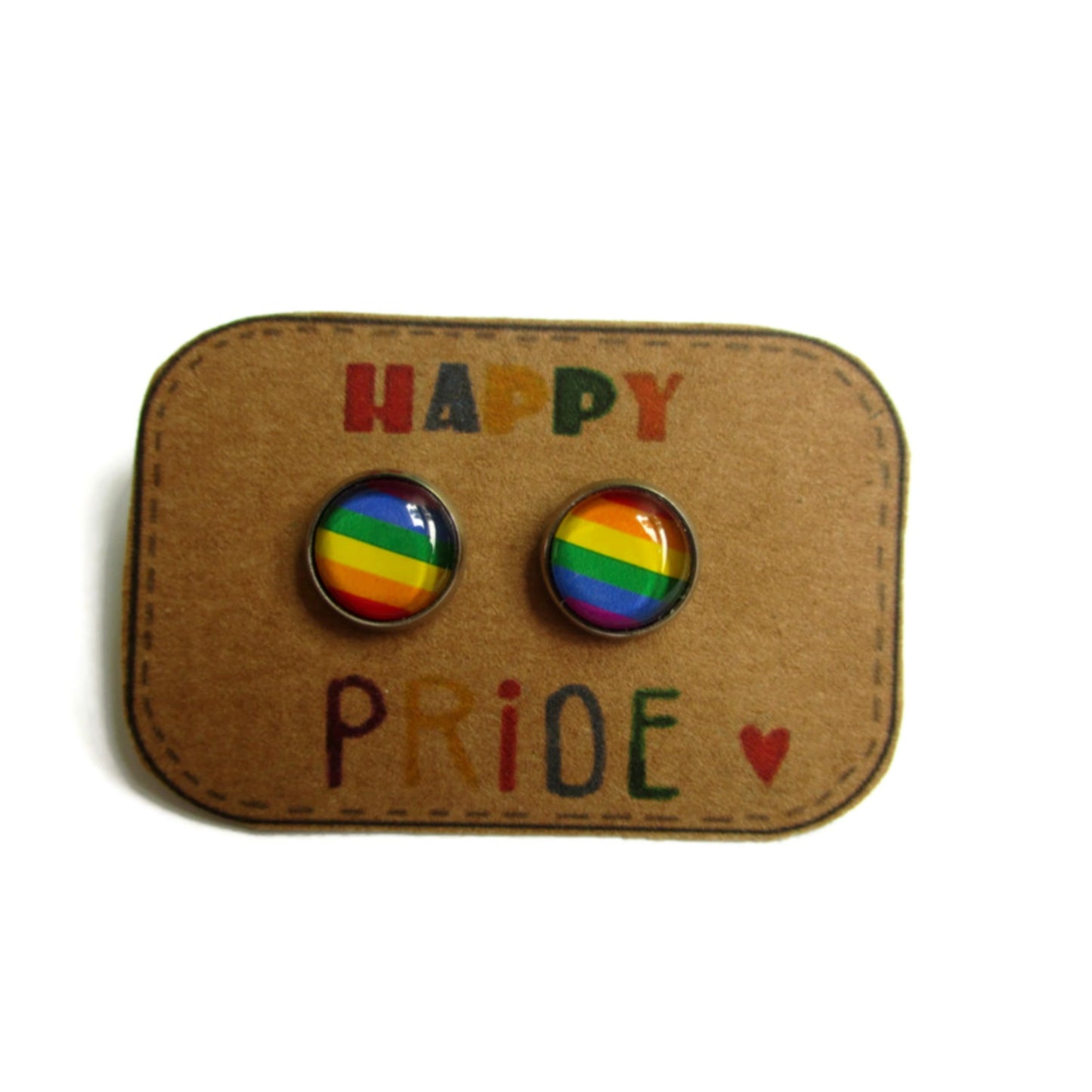 Gay Pride Stud Earrings