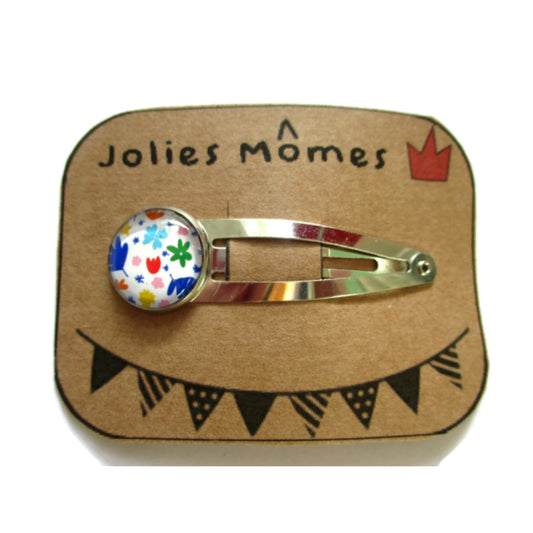 Barrette Enfant Motif abstrait Multicolore