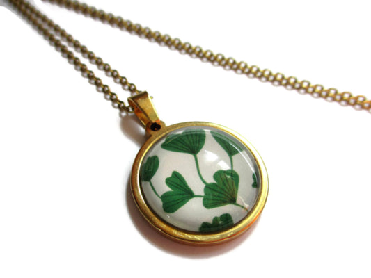 Ginkgo NECKLACE - leaves necklace 