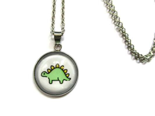 Little Green Dinosaur necklace