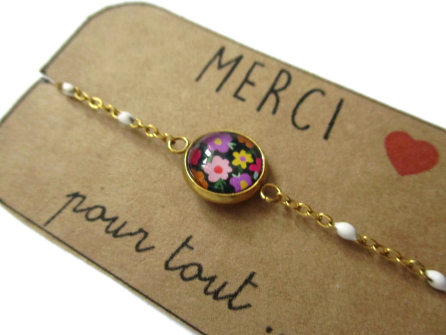 Bracelet Acier Inoxydable Merci pour tout!