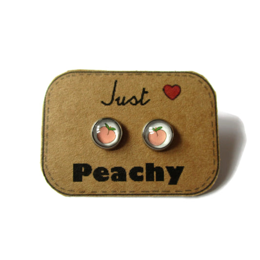 Puces d'Oreilles Enfant Peches, "Just peachy!"