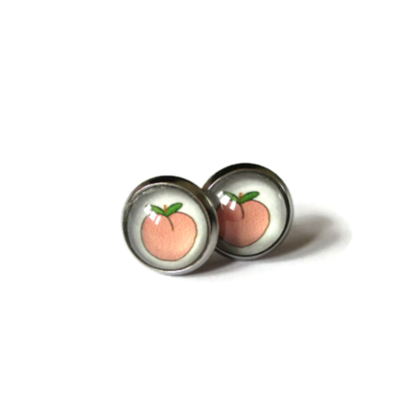 Puces d'Oreilles Enfant Peches, "Just peachy!"