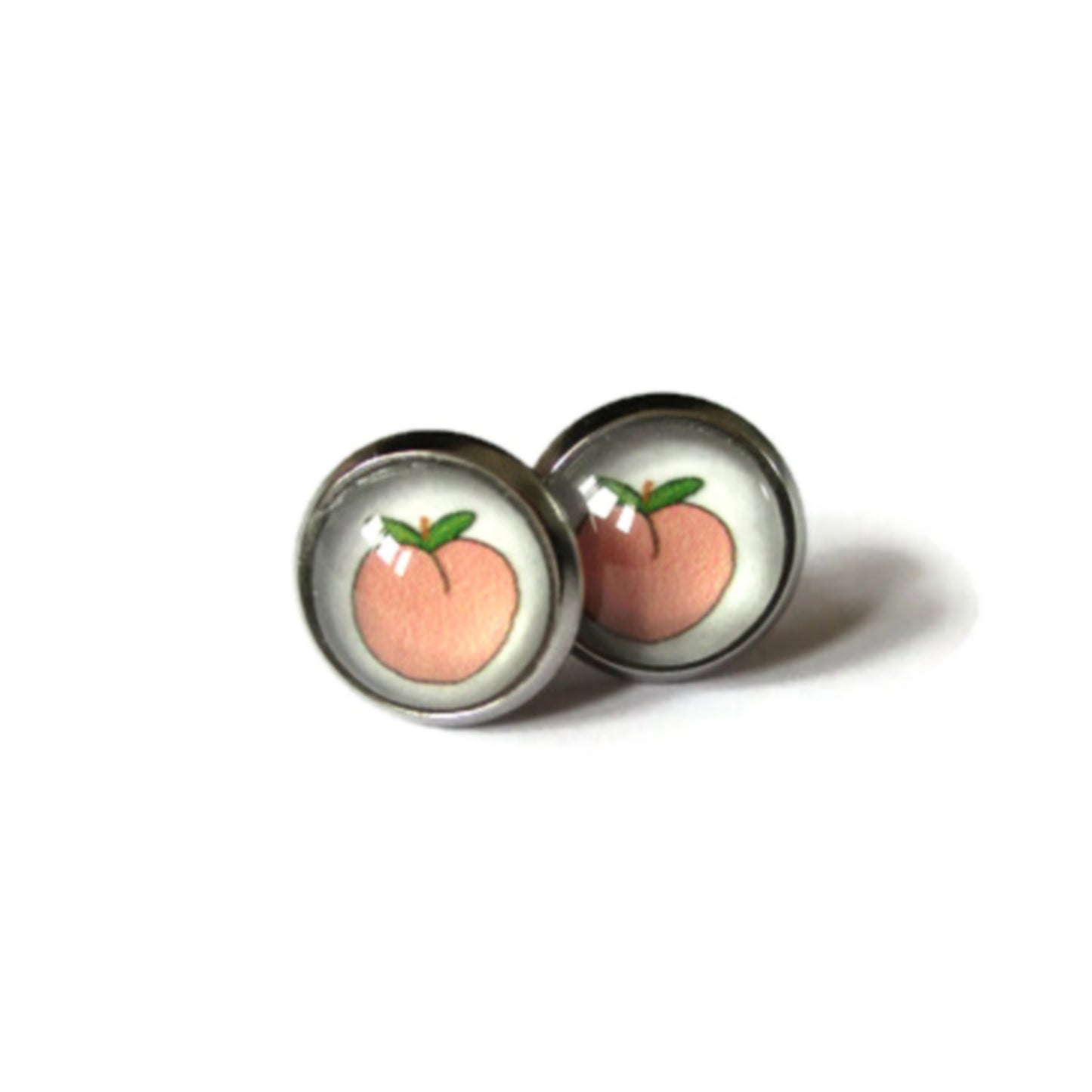 Puces d'Oreilles Enfant Peches, "Just peachy!"